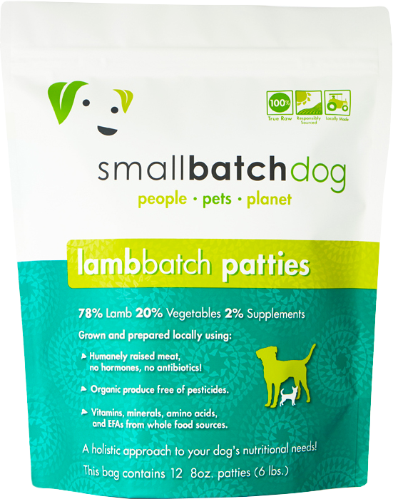 SMALLBATCH DOG PATTIES LAMB FROZEN 6LB