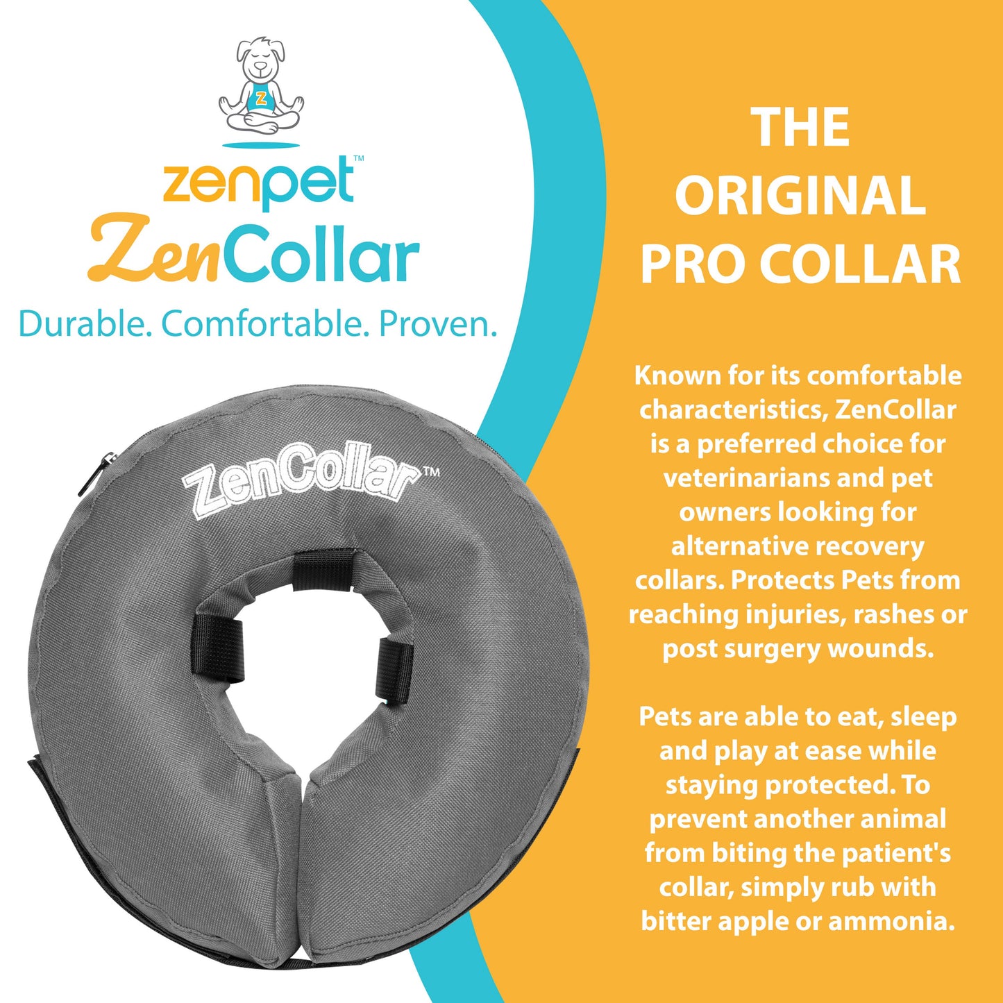 ZenCollar - Inflatable Recovery Collar: XXLarge (>22 in.)