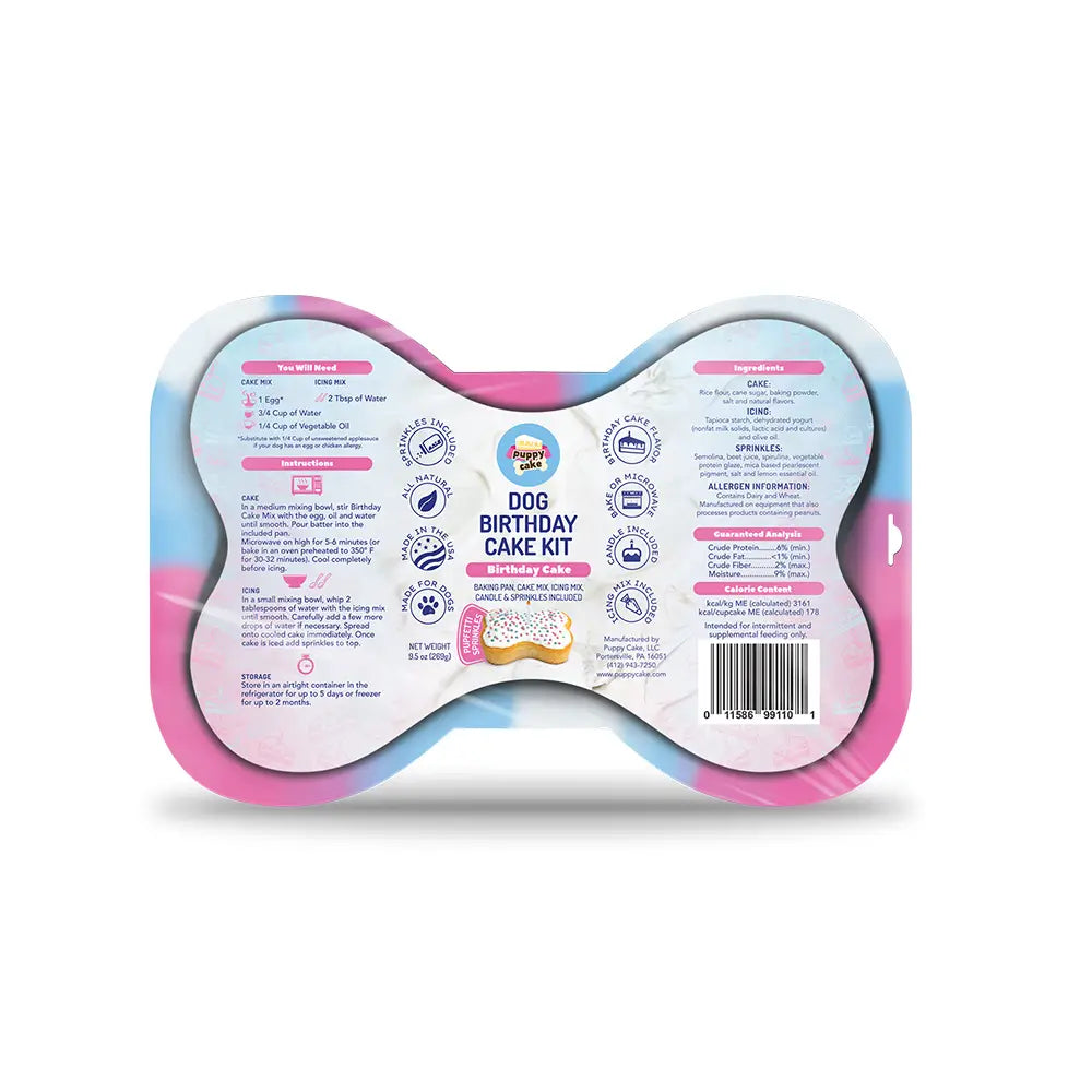 Dog Birthday Cake Kit-Pupfetti Sprinkles