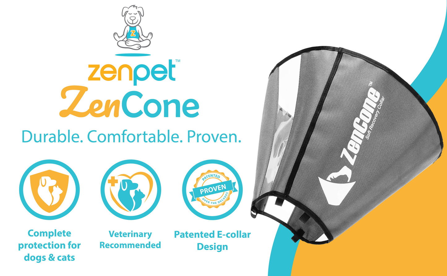 ZenCone - Soft Recovery Collar with Windows: Medium (12-15 in.)