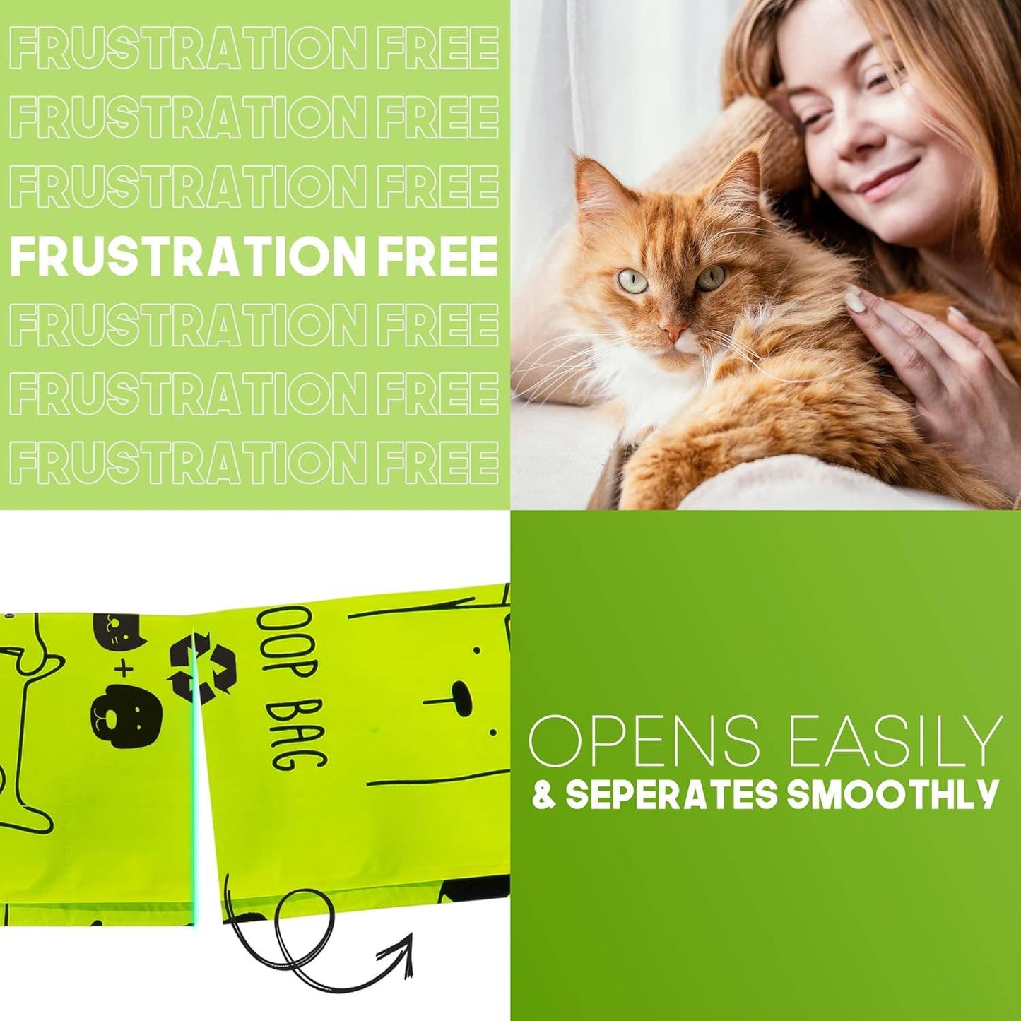 100% Certified Home Compostable Cat Litter Bags - 30 Bags