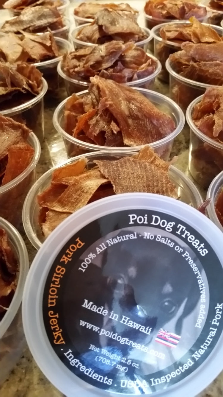 Poi Dog Pork Sirloin Jerky Tub