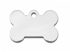 Quick-Tag | Bone Tag Solid Chrome Small