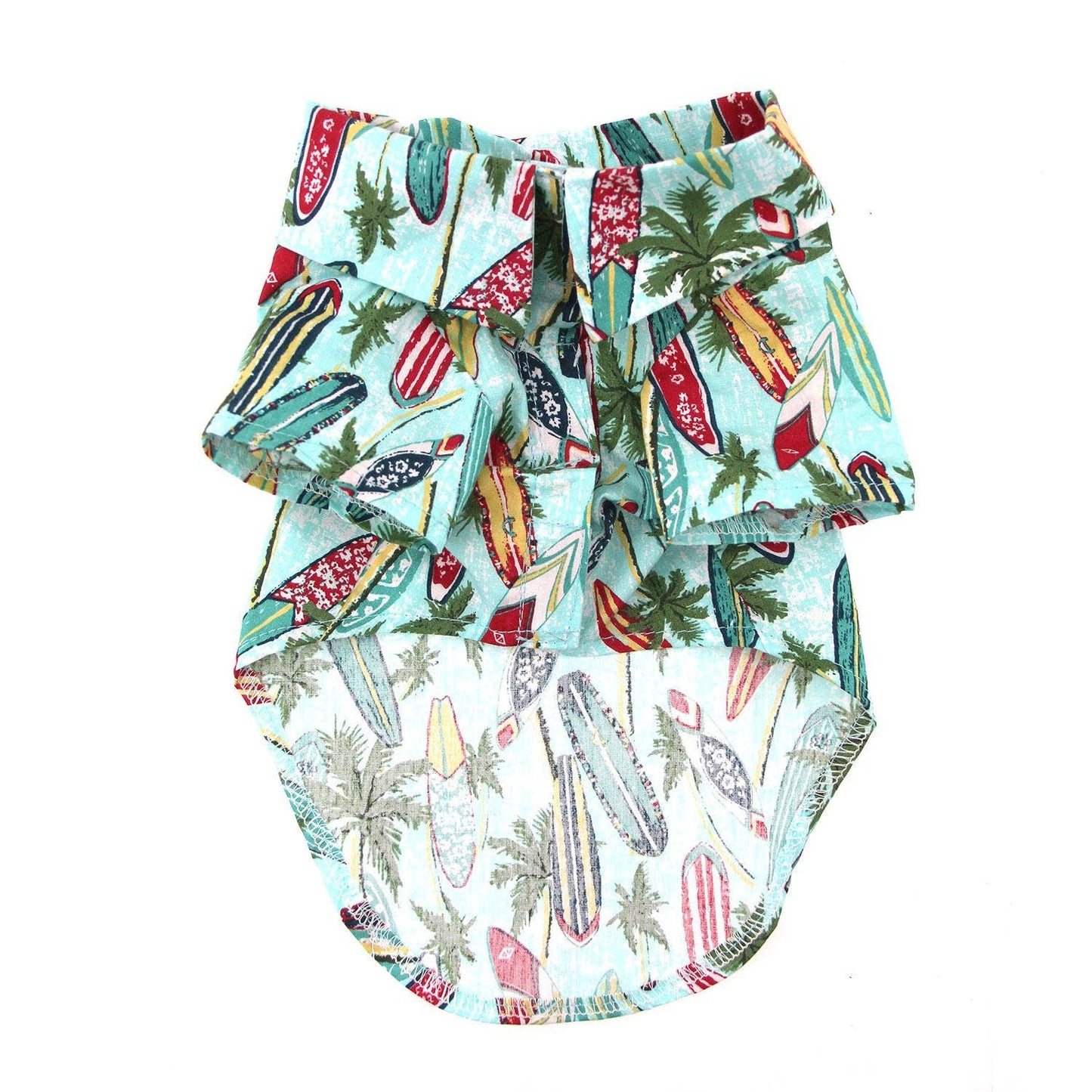 Hawaiian Camp Shirt - Surfboards and Palms: X-Small