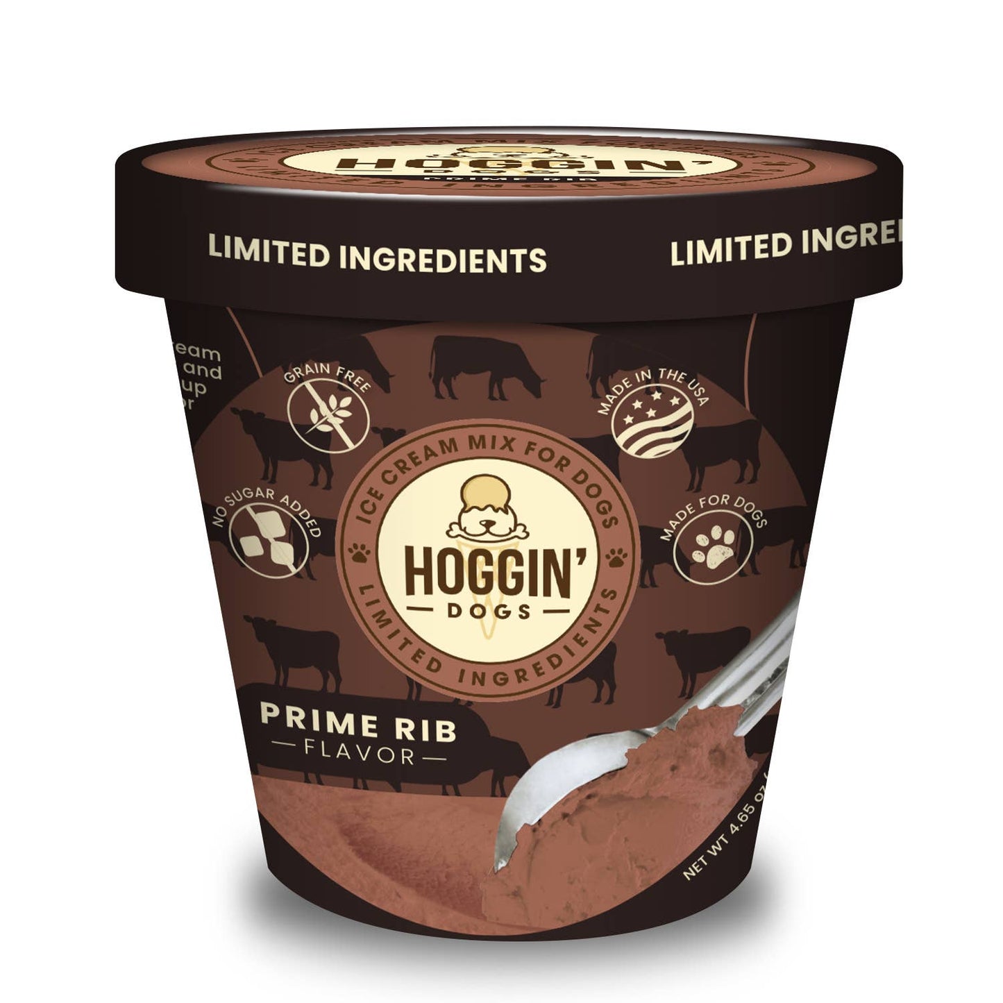 Hoggin' Dogs No Sugar Added Ice Cream Mix for Dogs: Bacon / 4.65 oz