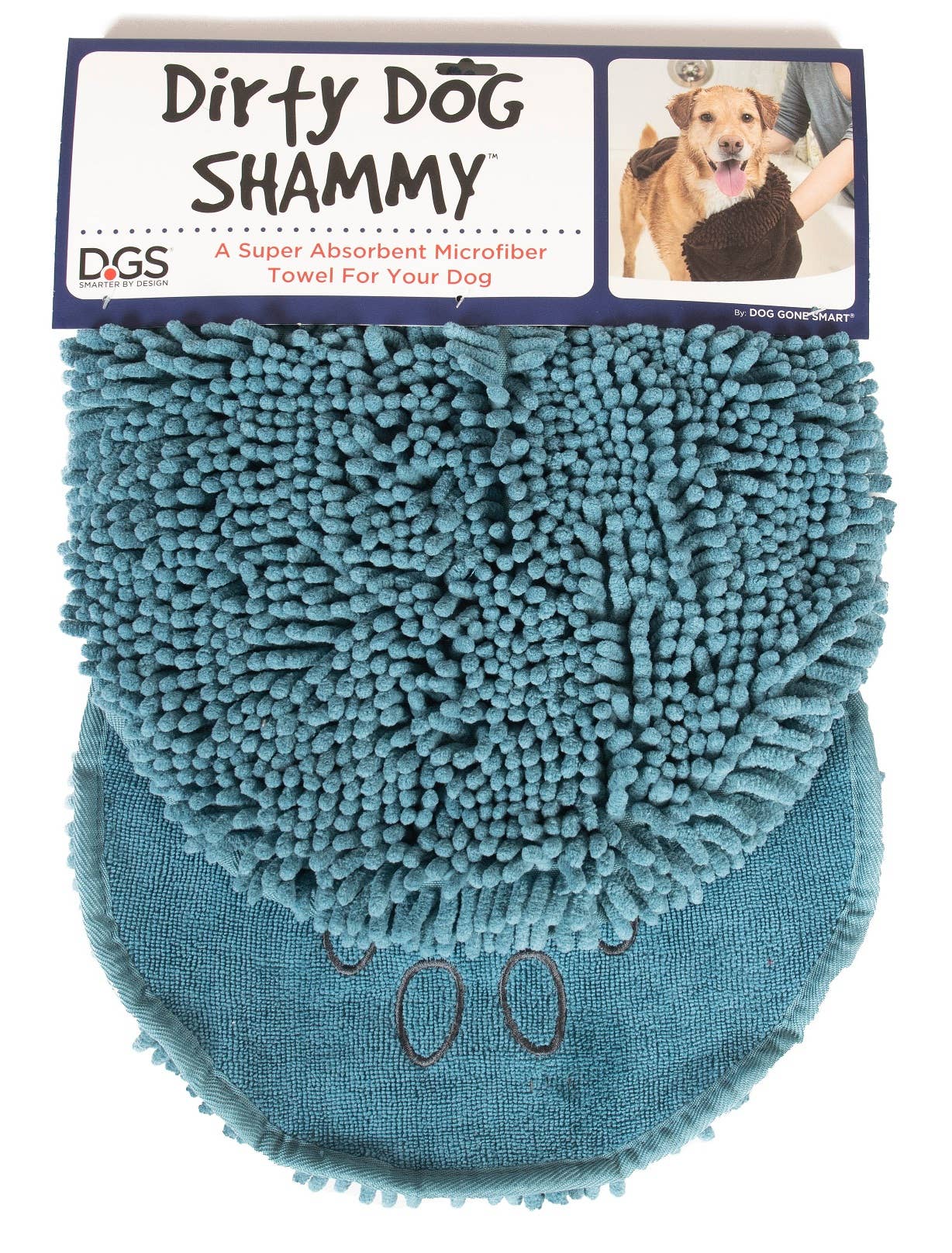 Dirty Dog Shammy: Pacific Blue / 13x31