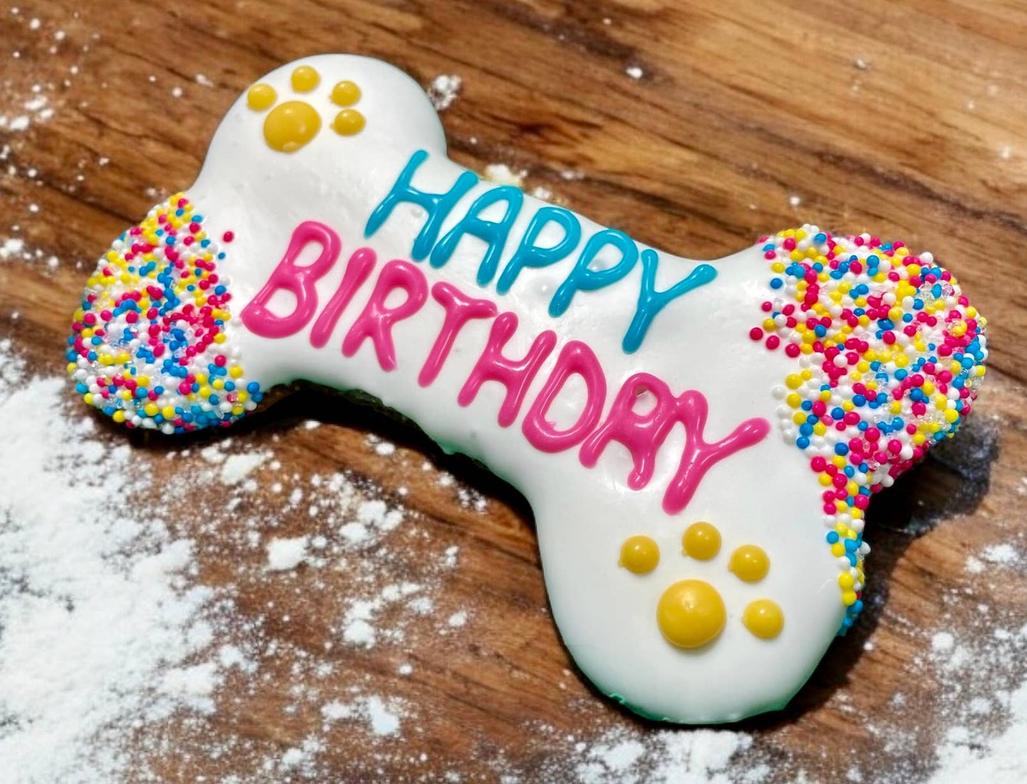 6 inch Fiesta Happy Birthday Bone Dog Treats