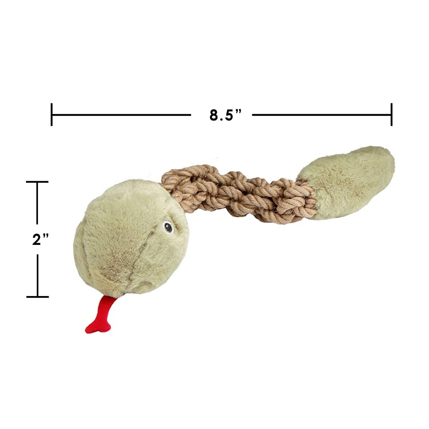 Tough Hemp Rattlesnake Pet Toy