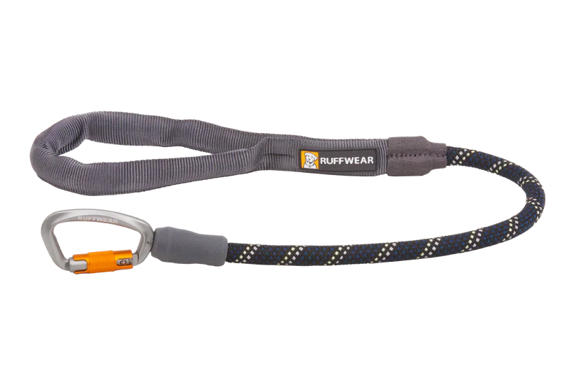 Knot-a-Long™ Short Rope Dog Leash-Obsidian Black