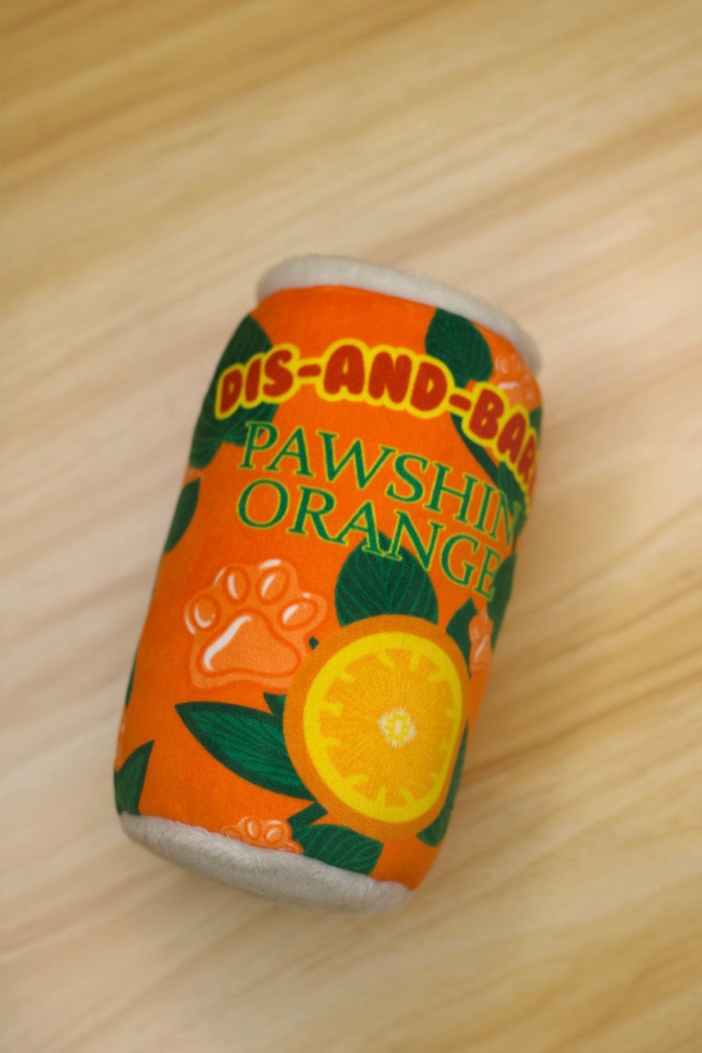 Dis and Bark Pawshin Orange Can