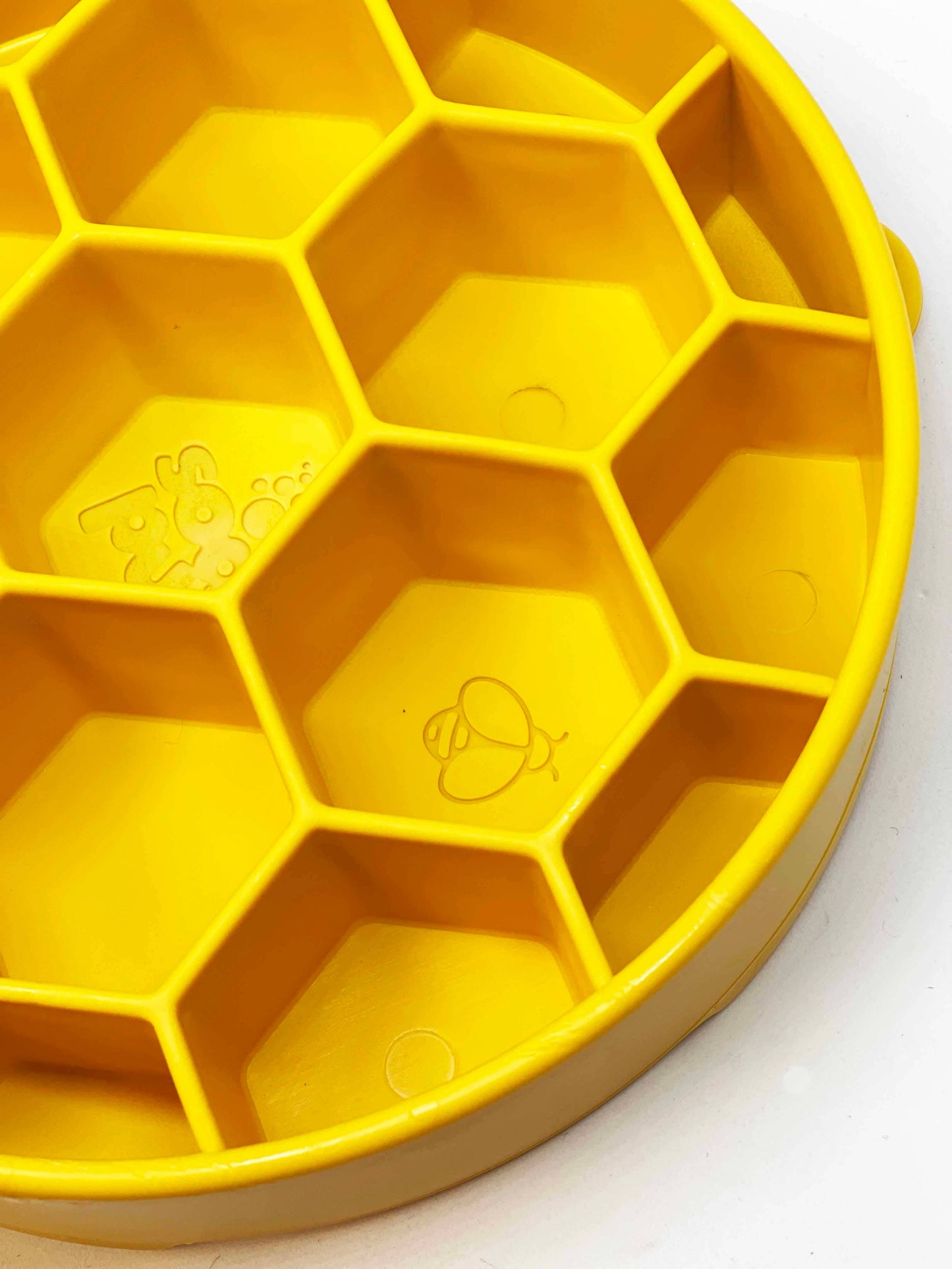 Honeycomb Design eBowl Enrichment Slow Feeder Bowl for Dogs: Blue