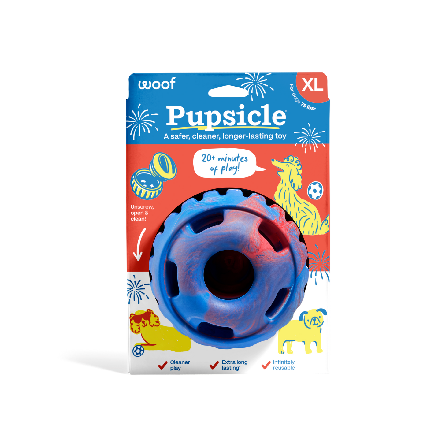 Tie Dye Pupsicle: Large