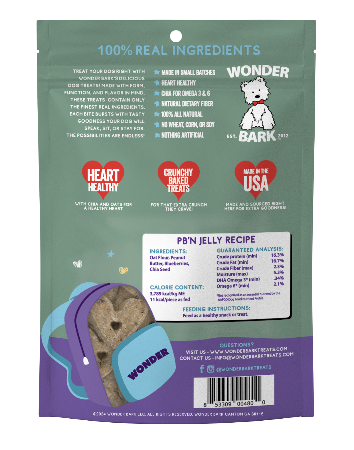 2oz. Everydays Wonder Bites: PB'N Jelly