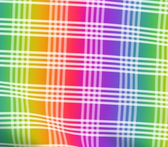 GigiWhy Pet Scrunch Bandana- Shave Ice/Kolohe Rainbow Palaka: X Small