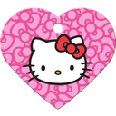 Hello Kitty Pink Heart-Large