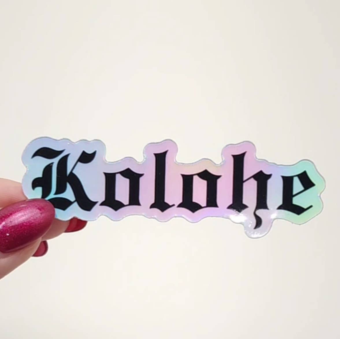 Kolohe Holographic Sticker- 'Olelo Hawai'i pepili