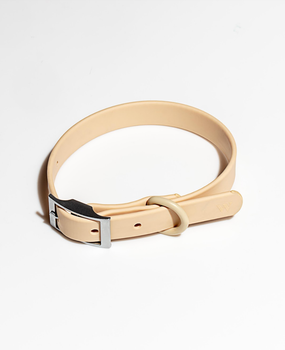 Adjustable Waterproof Fashion Dog Collar: Moonstone / X-SMALL