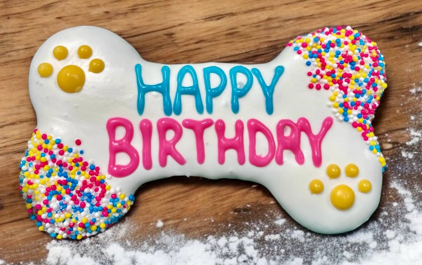 6 inch Fiesta Happy Birthday Bone Dog Treats