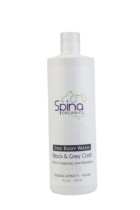 Spina Organics  Black & Grey Dog Body Wash
