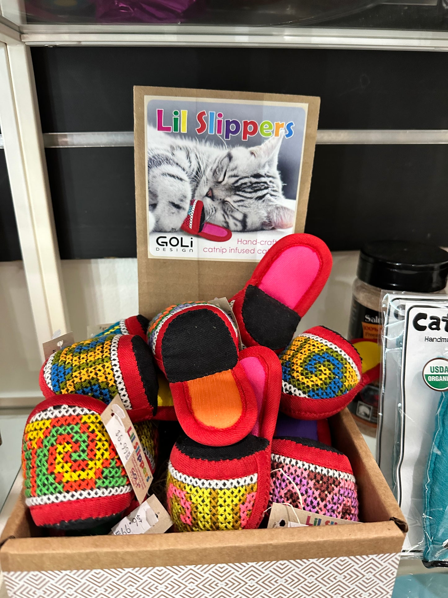 Lil' Slippers-catnip infused cat toy