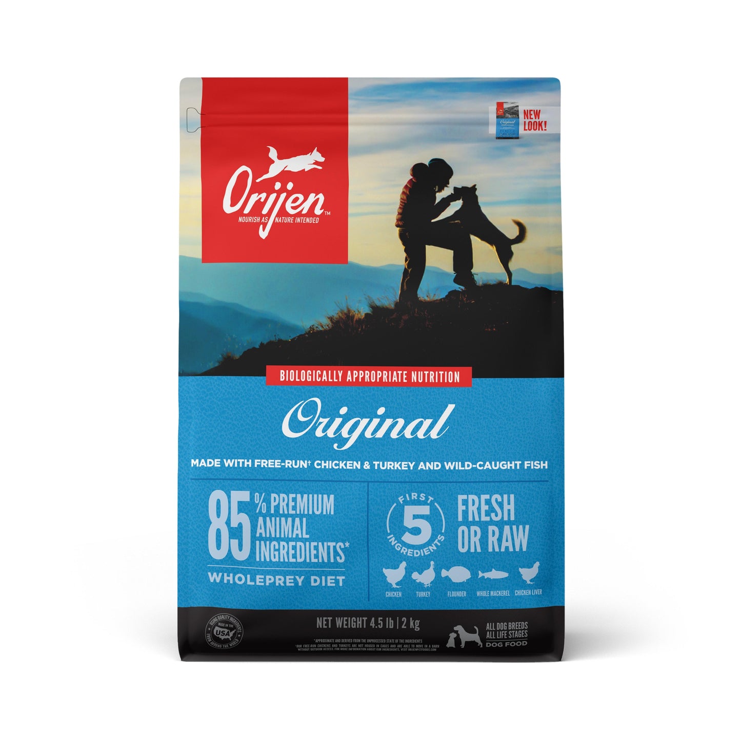 ORIJEN Original Grain-Free Dry Dog Food, 4.5-lb