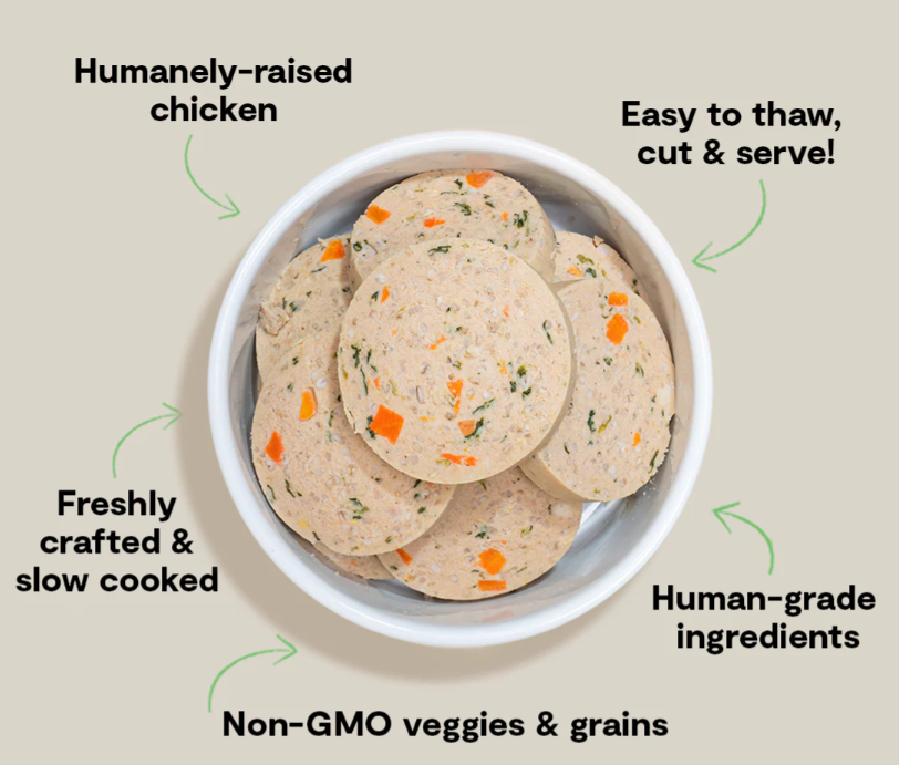 Open Farm Goodbowl Harvest Chicken Freshly Crafted Roll for Dogs
