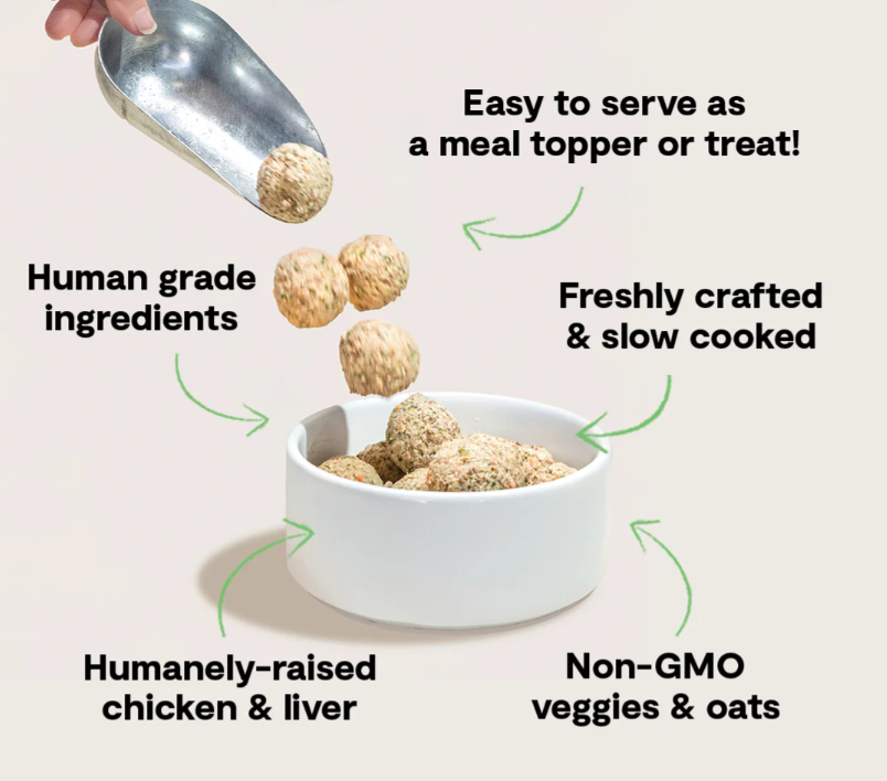 Open Farm Harvest Chicken Freshly Crafted Meatballs for Dogs - 14 OZ