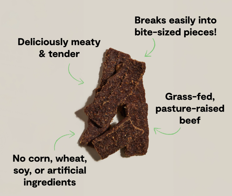 Open Farm Grain-Free Grass-Fed Beef Jerky Strips