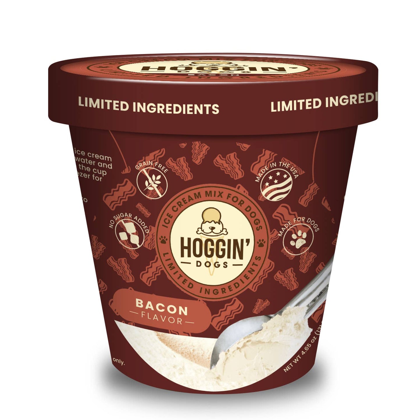 Hoggin' Dogs No Sugar Added Ice Cream Mix for Dogs: Prime Rib / 4.65 oz
