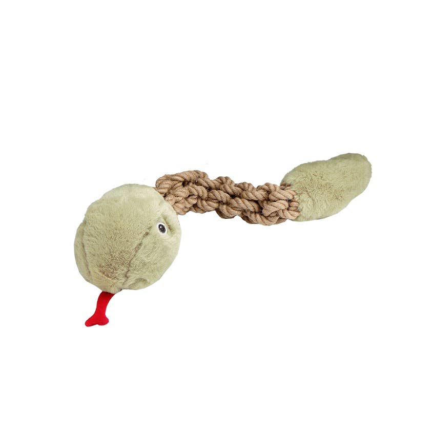 Tough Hemp Rattlesnake Pet Toy