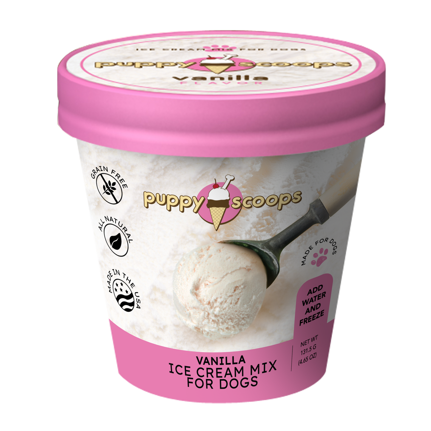 Puppy Scoops Ice Cream Mix for Dogs: Maple Bacon / 4.65 oz