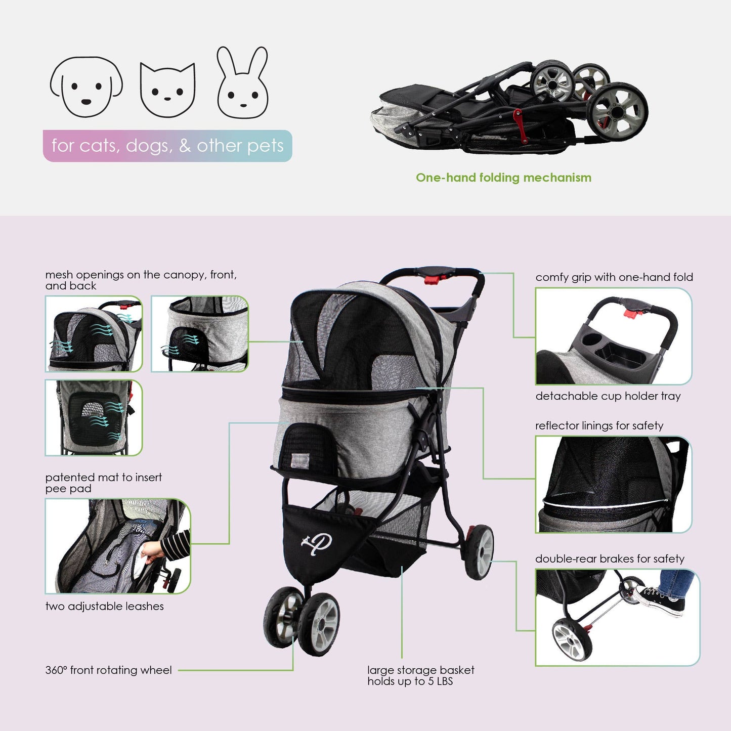 Glacier Pet Stroller