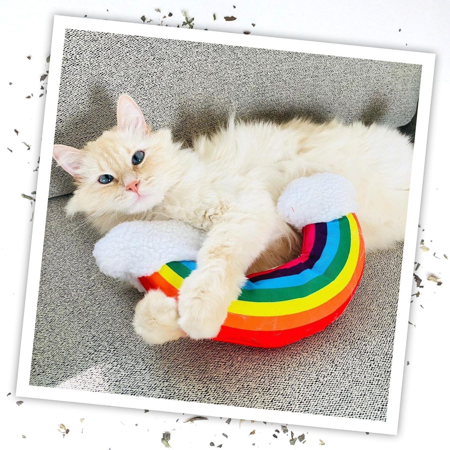 Get Kickin' Refillable Rainbow Kicker Catnip Cat Toy