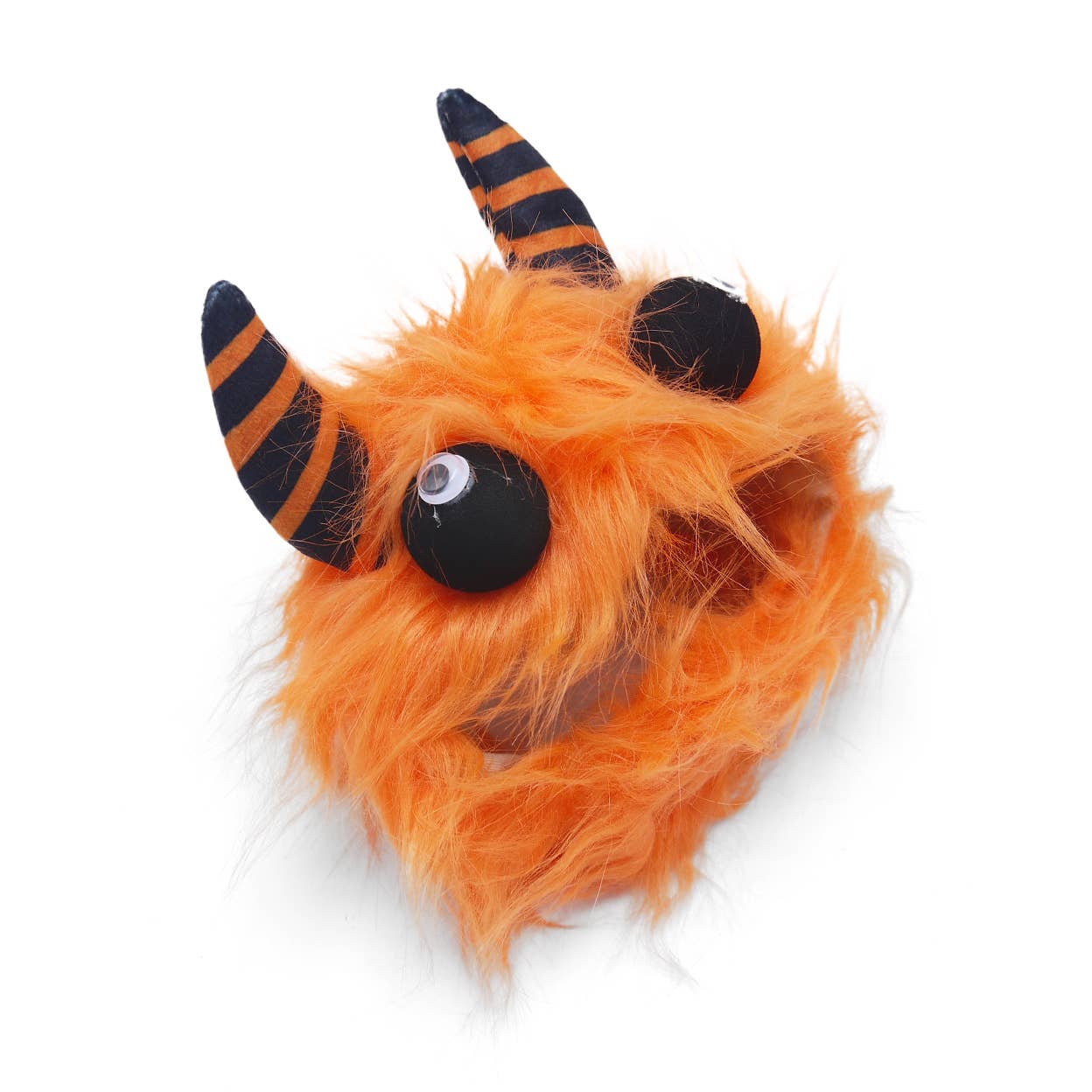 Furry Monster Hat Orange: S