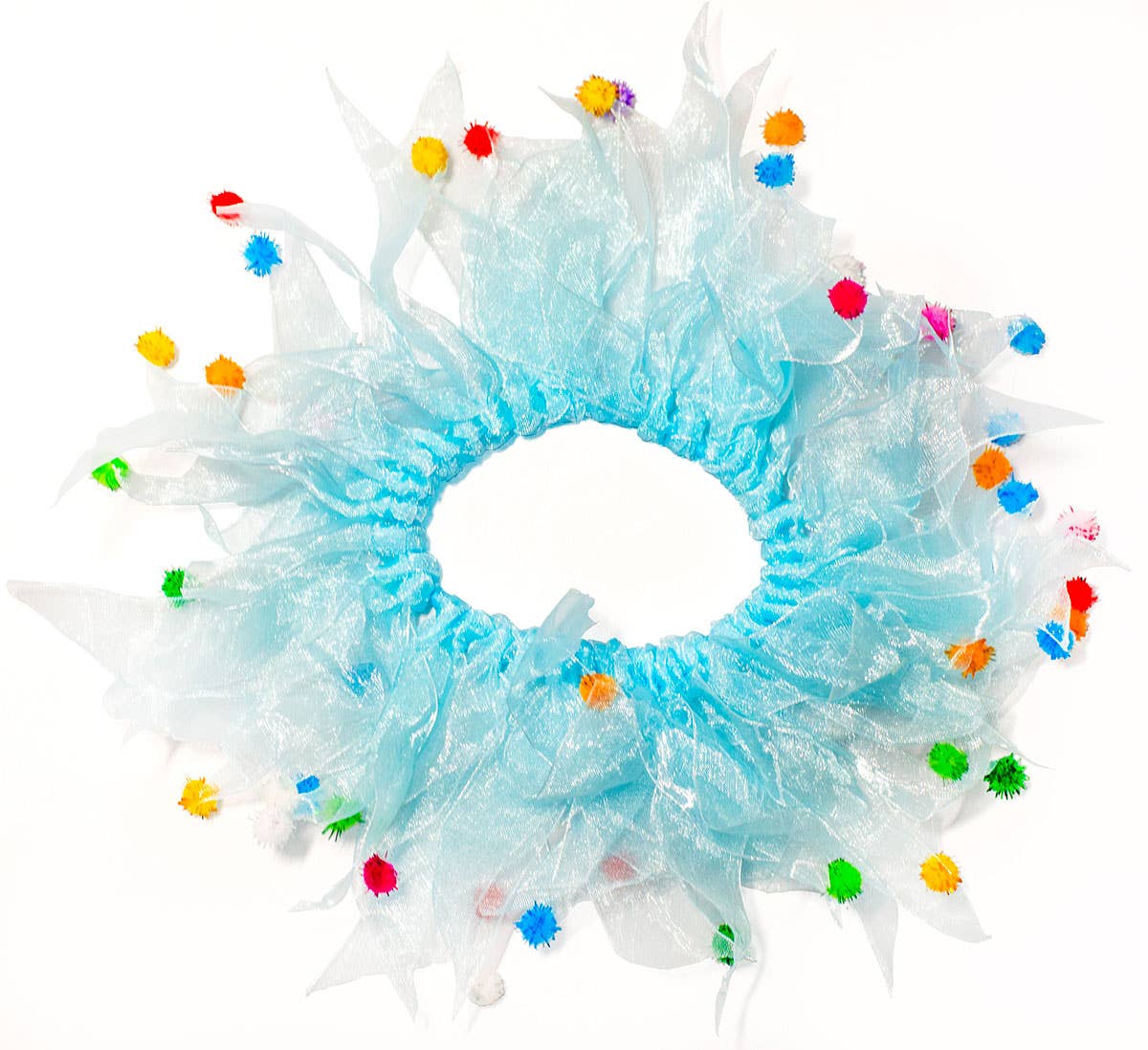 Multipet Party Pom Pom Collar Blue Small