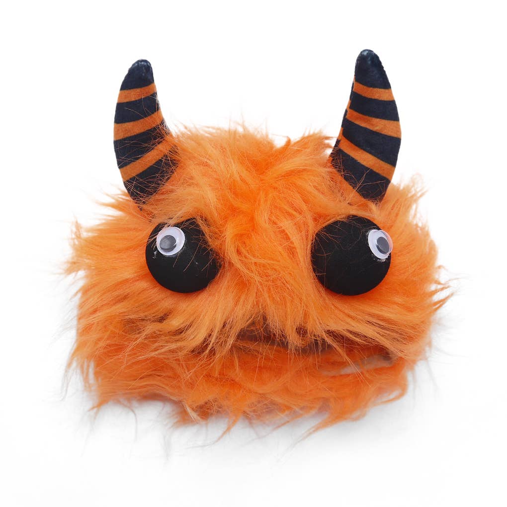 Furry Monster Hat Orange: M