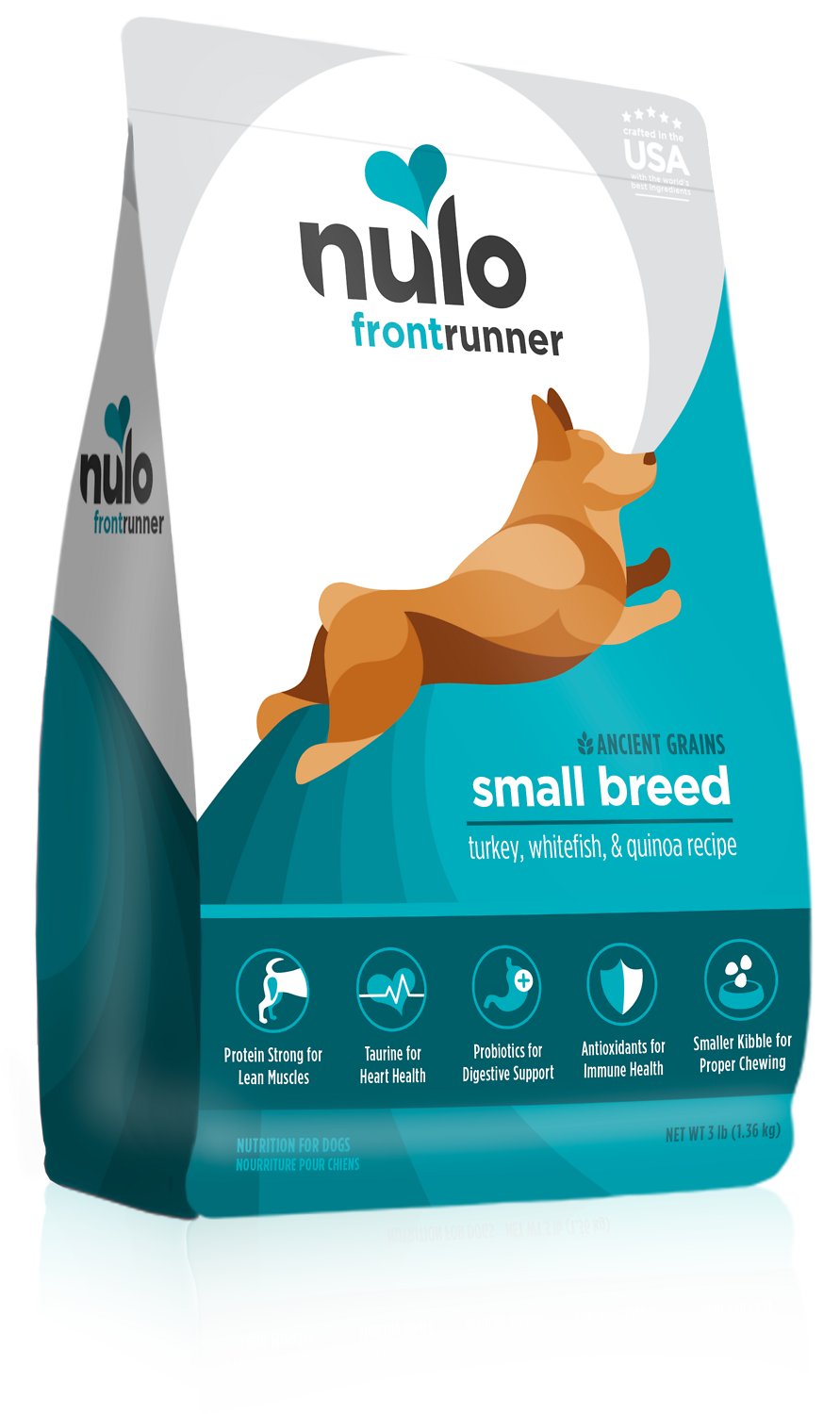 Nulo Frontrunner Ancient Grains Turkey, Whitefish & Quinoa Small Breed Dry Dog Food, 3-lb (Size: 3-lb)