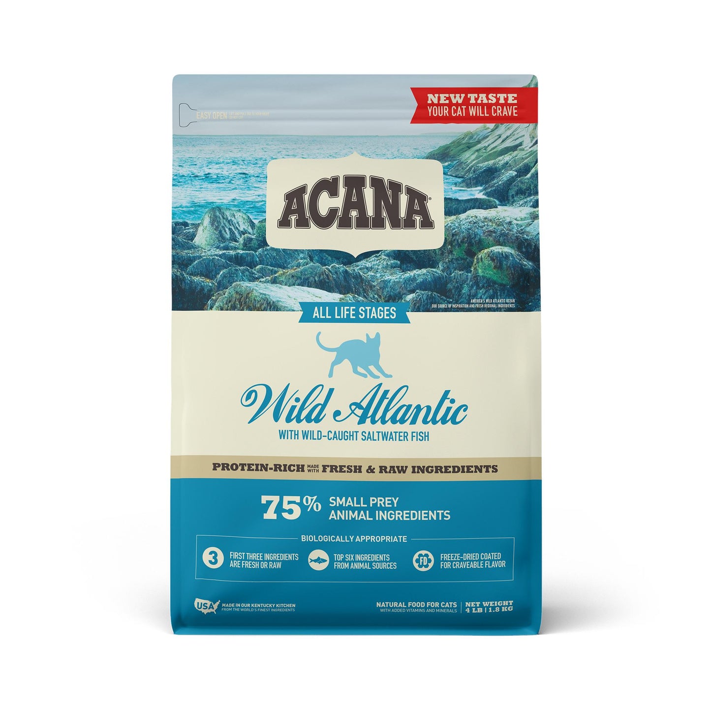 ACANA Wild Atlantic Grain-Free Dry Cat Food, 4-lb