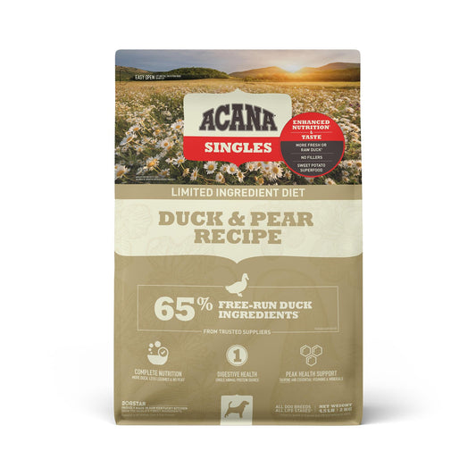 ACANA Singles Limited Ingredient Duck & Pear Grain-Free Dry Dog Food, 22.5-lb
