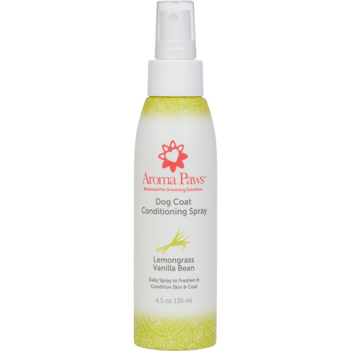 Aroma Paws Lemongrass Vanilla Bean Dog Coat Conditioning Spray, 4.5-oz