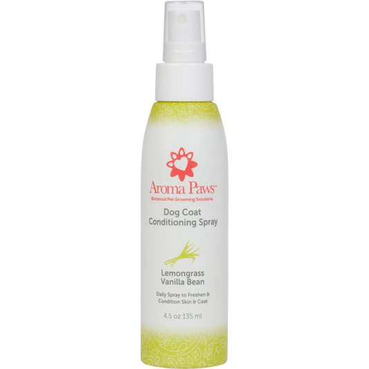 Aroma Paws Lemongrass Vanilla Bean Dog Coat Conditioning Spray, 4.5-oz