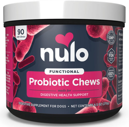 Nulo Probiotic Digestive Health Support Soft Chews Dog Supplement, 90-count (Size: 90-count)