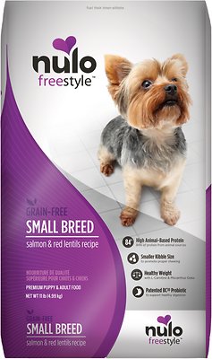 Nulo Dog FreeStyle Small Breed Salmon & Red Lentils Recipe Grain-Free Dry Dog Food, 11-lb (Size: 11-lb)