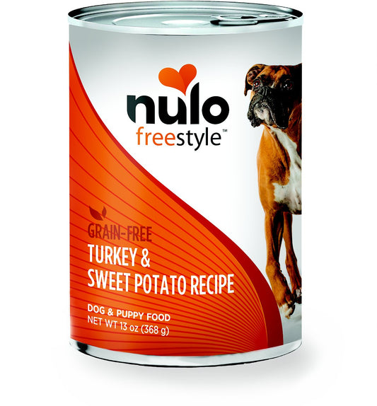 Nulo Dog Freestyle Pate Turkey & Sweet Potato Recipe Grain-Free Canned Dog Food, 13-oz (Size: 13-oz)