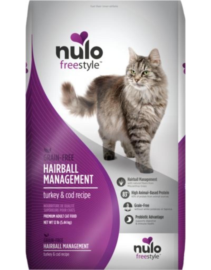 Nulo Cat Freestyle Hairball Management Turkey & Cod Recipe Grain-Free Dry Cat Food, 12-lb (Size: 12-lb)