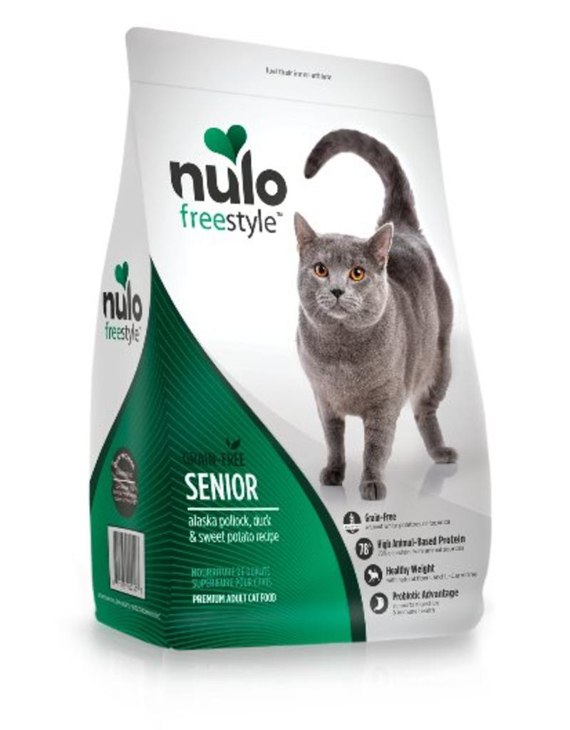 Nulo Cat Freestyle Senior Pollock, Duck, & Sweet Potato Recipe Grain-Free Dry Cat Food, 12-lb (Size: 12-lb)