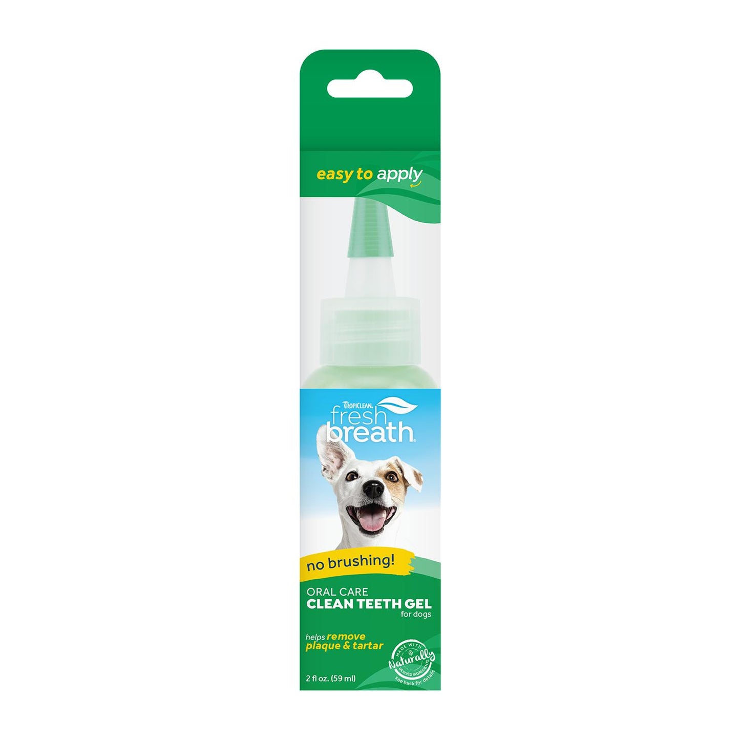 Tropiclean Fresh Breath Oral Care Clean Teeth Gel for Dogs, 2-oz