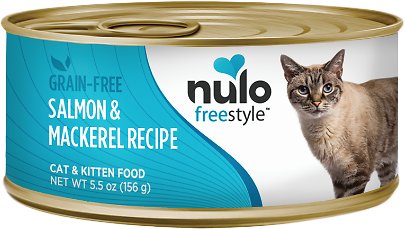 Nulo Cat Freestyle Pate Salmon & Mackerel Recipe Grain-Free Canned Cat & Kitten Food, 5.5-oz (Size: 5.5-oz)