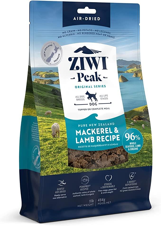 ZIWI Peak Mackerel & Lamb Recipe Air-Dried Dog Food, 16-oz