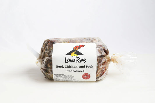 Lava Paws Raw Beef Chub 2lbs